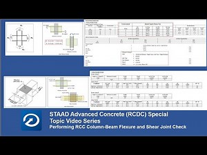 RCC Column-Beam Joint Checks in STAAD Advanced Concrete - Part 1