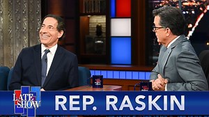 In the final part of his interview, Rep. Jamie Raskin likens the former president to a mafia boss, who often succeeds at evading prosecution but could be taken down by the Department of Justice and the investigative work of the Jan 6 Committee. | The Late Show with Stephen Colbert