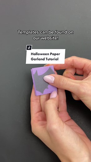 DIY Halloween Paper Garland Tutorial with Templates from One Little Project