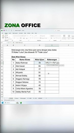 EXCEL IF FORMULA