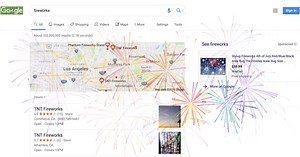 Fireworks Easter Egg takes over Google․com for July 4th