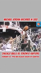Michael Jordan archived # 382, February 20, 1998 nba regular season 4th quarter, chicago bulls vs toronto raptors... #NBA #ccto #virals #archives #May2025 #michaeljordan | Adarlo Menchero