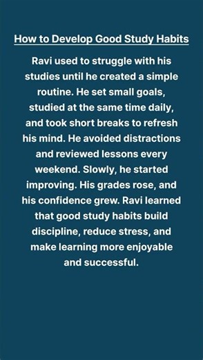 How to Develop Good Study Habits – Learn English Through Stories | TalesLearn365