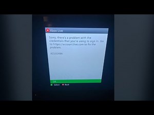 How To Fix Xbox 360 Error Code 8015D086?