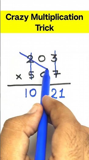 How to Make Multiplication Easy and Fun 😊 #math #multiplication #mathtrick