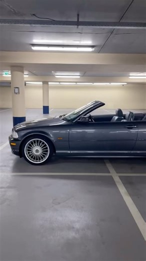 bmw e46 cabrio steelgray with alpina wheels classic