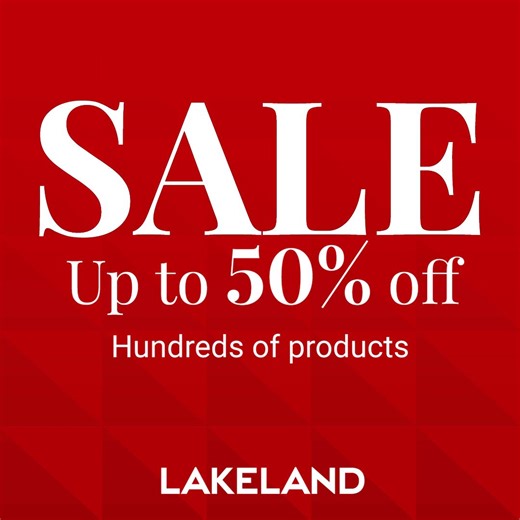 12K views · 19 reactions | Save on hundred of products in the Lakeland Sale, with up to 50% off cookware, bakeware, electricals and more! Shop here: https://social.lakeland.co.uk/uhSaV | Lakeland | Facebook