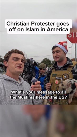 Nick Shirley on Instagram: "Christian Protester and former 6er @jakelang1776 goes off on the rise of Islam in America. In Texas in the past 2 years 48 mosque have been built and in Minnesota Somalians have defrauded the government more than 10 BILLION dollars 👀 what do you think? I’ll be posting the response of Muslims from the protest soon as well, hit the button to not miss is it!"