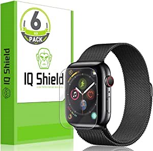 Amazon.com: IQShield Screen Protector Compatible with Apple Watch Series 4 (44mm)(6-Pack)(Max Coverage) Anti-Bubble Clear TPU Film : Cell Phones & Accessories