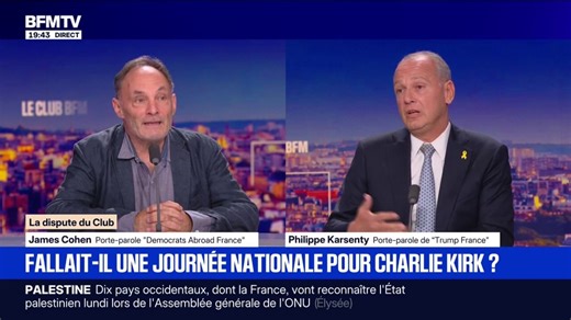 Hommage national pour Charlie Kirk: pour Philippe Karsenty, porte-parole du comité "Trump France", Charlie Kirk "était un homme de dialogue"