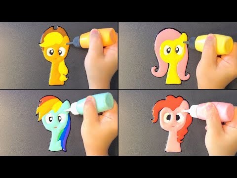 Sprunki + My Little Pony Pancake Art - Applejack, Fluttershy, Rainbow Dash, Pinkie Pie