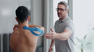 Physiotherapy, shoulder stretching | Premium Stock Video Footage