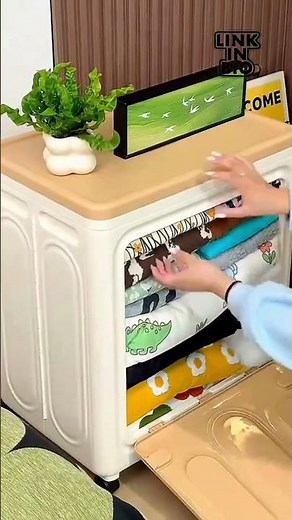 🧺 Best Plastic Cloth Storage Boxes | Foldable & Durable Clothes Organizer Review 🧦✨#diy #shorts