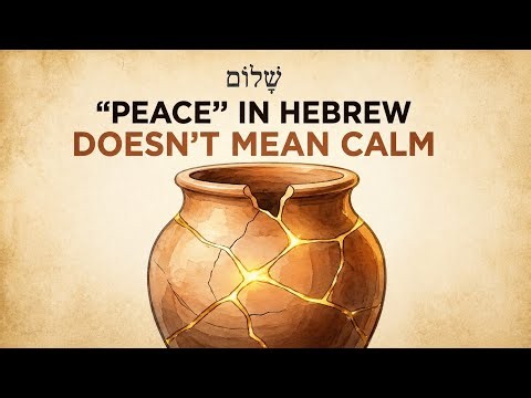 Peace" in Hebrew Doesn't Mean What You Think (The Real Meaning of Shalom).