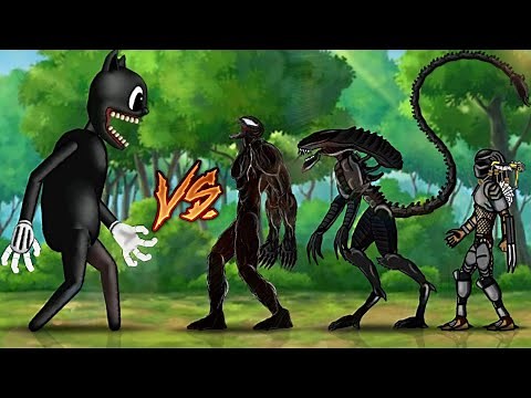 🔥 Cartoon Cat vs Alien, Venom 2, Predator | Drawing Cartoon 2 | 2d Animo