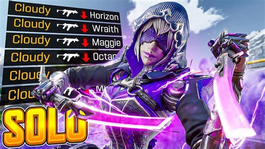 【Apex/Cloudyatnight】单三艾许爆杀全场