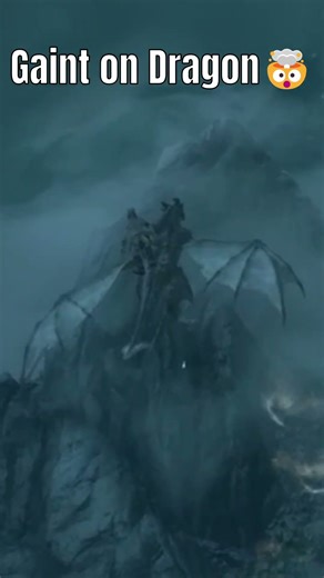 Skyrim - Gaint on Dragon🤯 #skyrim