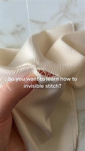 1.Ladder stitch, invisible stitch, whatever you call her, in my opinion is the easiest and cleanest stitch you can do to finish off a garment if you are required to hand sew a section. For me, I line a | Sewing For Beginners