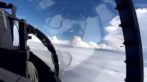 f 15 flight from the cockpit
