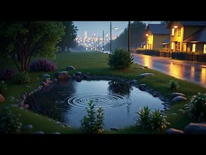 Gentle Evening Drizzle Rain Sounds | Calm Night ASMR Live