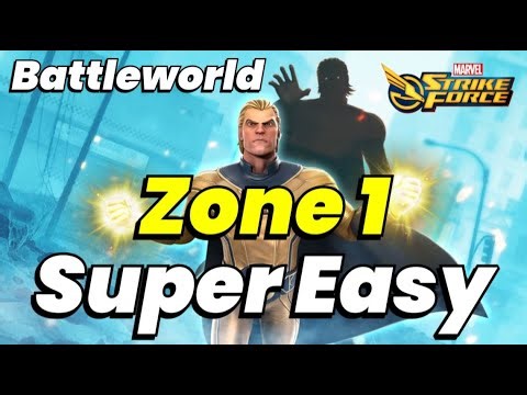 BATTLEWORLD ZONE 1! SUPER EASY! CHAOS CHANGES, NO PROBLEM! | SENTRY CITY | MARVEL Strike Force