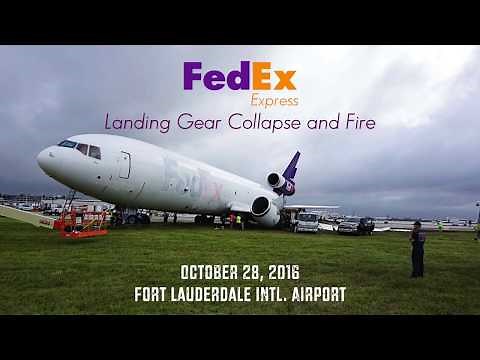 FedEx Express 910: Gear Collapse, Fire, Fuel Tank Explosion