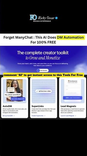 🔥 FREE Ai Tool Does DM Automation 2025