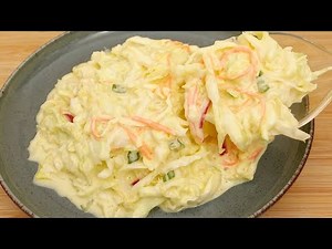 (Español) ENSALADA DE REPOLLO CON MAYONESA / ADEREZO CREMOSO