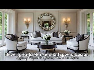 Beverly Hills Mansion Entryway Design: Luxury Foyer & Grand Entrance Ideas