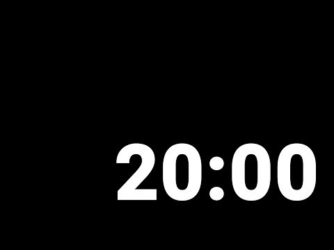 20 Minute Countdown Timer With Alarm