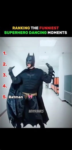 Ranking Superhero Dancing Moments ⚡️😂 #ranking #superhero #usa #dancing