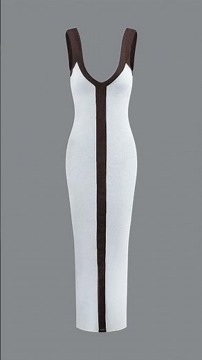 Colorblock Ribbed Maxi Dress Try-On | Perfect Vacation Outfit Look