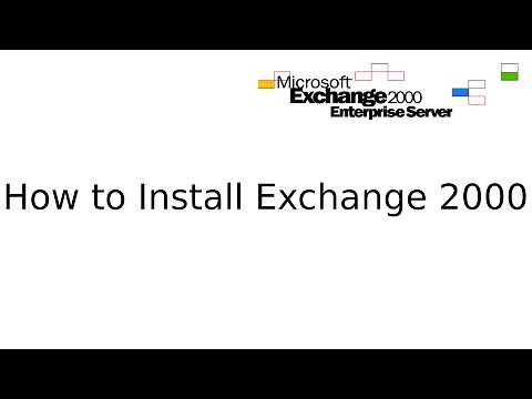 How to install Microsoft Exchange 2000