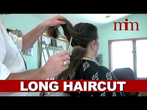 How To Cut Long Thick Hair | Long Hair Trim | Long Haircut | Morrocco Method