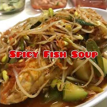 Tasty Fish Recipe - SPICY FISH STEW (매운탕- Maeunttang) - Korean Food