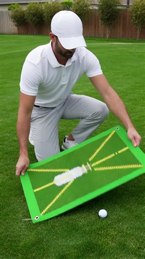 Portable Golf Training Mat, Durable & Lightweight Design, Ideal for Indoor & Outdoor Use, Perfect for Beginners & Advanced Players #gamedayessentials #womeningolf #playmatforkids #golfclothes #golfcarts #golfrangefinder #golftrainingaid #bestgolfbag #golftools #golftees
