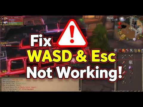 How to WASD and Esc Key Not Working in RuneScape