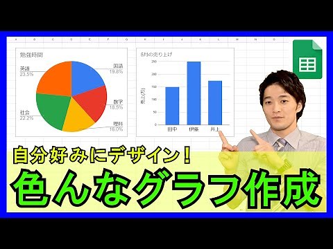 Googleスプレッドシート【基礎】1-5：グラフの作成方法！表示するデータやデザインを編集！【解説】