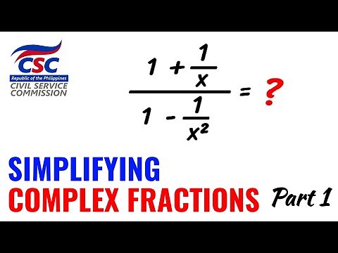 Simplifying Complex Fractions | Part 1 | CSE Reviewer