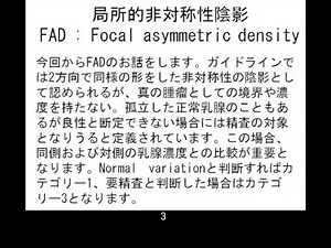 乳腺画像診断 マンモグライフィ Mammography カテゴリー分類