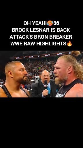 1.6M views · 10K reactions | OH Yeah!掠 Brock Lesnar is BACK Attack's Bron Breaker WWE RAW Highlights | Wrestling Highlights2.0 | Facebook