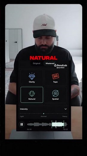 Get a clean mastered sound in one tap!