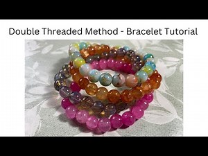 Bracelet Tutorial - Double Threaded Method. Making Bracelets. Beaded Bracelets. Handmade Jewelry.