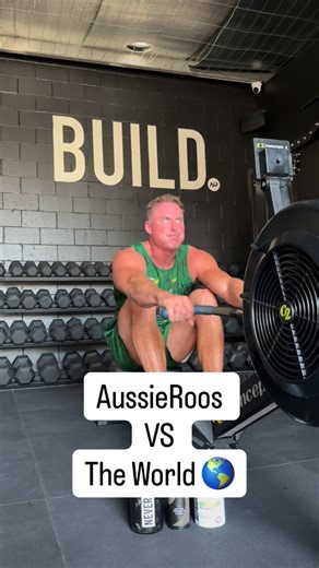 Nathan Couper on Instagram: "My first 250m vs My Last 250m AussieRoos VS The World @ergzone competition Workout 1 = 250m, 500m, 750m, 500m, 250m Australia Day 🇦🇺 workout, it’s was 35 degrees but 45 in the gym at 1pm today. Needed my @alphafit.supplements CHARGED Preworkout today. Also used a whole can of @elevateoxygen pure O2"