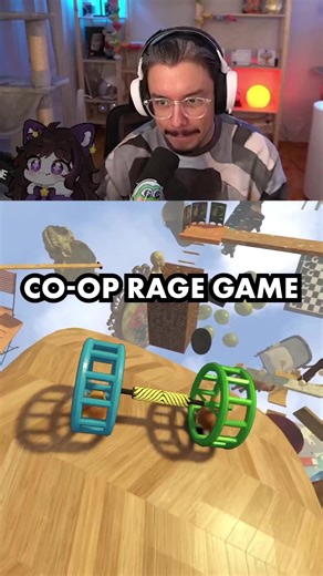 In this new co-op rage game you and your partner are hamsters in a wheel that is locked together. You must both work together to climb the obstacles and get to the top! Game: Hamsteria #gaming #indiegames #games #fyp #fypage