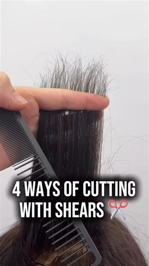 Kenra Professional | HAIR 101: 4 WAYS OF CUTTING WITH SHEARS ✂️ BY @razorray845! #kenraprofessional #haircutting #haircuttutorial #haireducation #hairvideos | Instagram