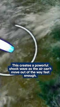 How does a meteor cause a sonic boom?