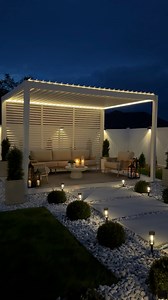 Night views under our Mirador Outdoor Pergola ✨ Stay tuned,we’ll be adding the same LED lights to our 10x20 pergola this weekend. Bring that cozy ambience to your outdoor space with the incredible Mirador pergolas. Use code CAROLPD5 for a special discount on 111S pergolas and accessories, valid from July 4th to July 11th.Click the link below to shop! | Caroblesshome