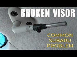Subaru Forester Sun Visor Problem — Common Issue & Fix (2010)