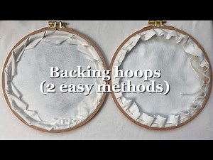 2 Easy Ways to Back an Embroidery Hoop | Hand Embroidery Finishing Tutorial